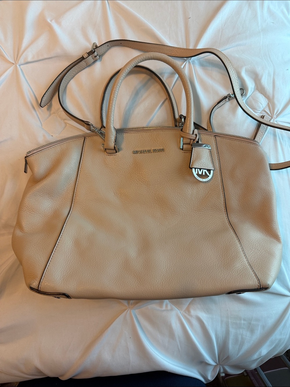 Michael Kors Ballet Pink Leather Satchel Bag